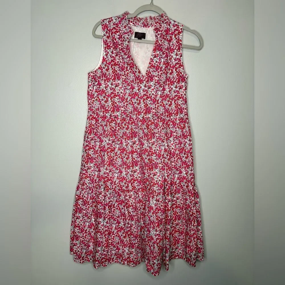 J.Crew Cotton poplin tiered popover dress in Liberty® Wiltshire print